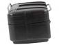 Preview: Gobi Topcase Black Edition - schwarz mit silbernen Inlays