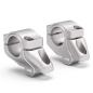 Preview: Handle bar conversion mit Versatz to fat-bar passend für Cagiva Elefant 900 i.E. (Lucky Explorer) (1B) 91-92 Silber Eloxiert