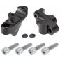 Preview: Handlebar riser with offset suitable for Honda CB 500 S (PC 32) 96-03 black anodized