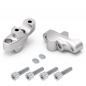 Preview: Handlebar riser with offset suitable for Honda CB 500 S (PC 32) 96-03 silver anodized