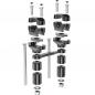 Preview: Lenkererhöhung verstellbar passend für Yamaha Ténéré 700, Rally & World Raid - Schwarz Eloxiert
