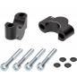 Preview: Handlebar risers 25 mm suitable for Aprilia 900 Dorsoduro 2017-2020 black anodized