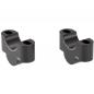 Preview: Handlebar risers 25 mm suitable for Aprilia 900 Dorsoduro 2017-2020 black anodized