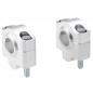 Preview: Handlebar risers 25 mm suitable for Honda FMX 650 (RD12) 05-09 silver anodized