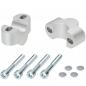 Preview: Handlebar risers 25 mm suitable for Triumph Speed Triple 1050 R 2012-2015 silver anodized