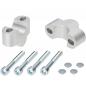 Preview: Handlebar risers 25 mm suitable for Triumph Speed Triple 1050 R (2016-2020) silver anodized