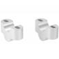 Preview: Handlebar risers 25 mm suitable for Triumph Speed Triple 1050 R (2016-2020) silver anodized