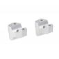 Preview: Handlebar risers 30 mm with offset 19 mm suitable for KTM 350 EXC 16- silver anodized