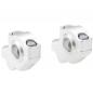 Preview: Lenkererhöhung 30 mm mit Versatz 21 mm passend für BMW F 650 GS Twin 07-12 Silber Eloxiert