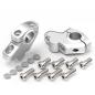 Preview: Lenkererhöhung 30 mm mit Versatz 21 mm passend für BMW F 650 ST (BMW169) 94-00 Silber Eloxiert