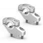 Preview: Handlebar risers 30 mm with offset 21 mm suitable for Kawasaki KLE 500 (LE500A) 01-07 silver anodized