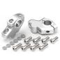 Preview: Handlebar risers 30 mm with offset 21 mm suitable for Triumph Trophy 1200 (T300) 92-93 silver anodized