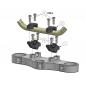 Preview: Lenkererhöhung 30 mm mit Versatz 21 mm passend für Yamaha TDR 125 (3SH) 93-98 Silber Eloxiert