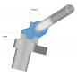 Preview: Lenkererhöhung 30 mm mit Versatz 21 mm passend für Yamaha TT 600 E (4LW) 95-98 Silber Eloxiert