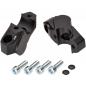 Preview: Lenkererhöhung 30 mm mit Versatz 25 mm passend für Yamaha MT-10 & SP (RN45) 2016-2121 Schwarz Eloxiert