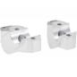 Preview: Handlebar risers 30 mm with offset 25 mm suitable for Yamaha XT 1200 Z Super Ténéré (DP04 & DP07) 2013-2020 silver anodized