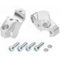 Preview: Handlebar risers 30 mm with offset 25 mm suitable for Yamaha XT 1200 Z Super Ténéré (DP04 & DP07) 2013-2020 silver anodized