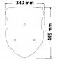 Preview: Windshield for Moto Morini XCAPE 650 – Height 445 mm