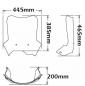 Preview: Windshield suitable for BMW F700 GS - Height 385mm
