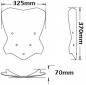 Preview: Windshield suitable for BMW F800 R (2015-) - Height 370mm