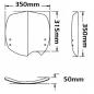 Preview: Windschild passend für BMW G650 X-Challenge - Höhe: 350mm