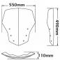 Preview: Windschild passend für BMW K1200 GT (2006-) & K1300 GT - Höhe 490mm