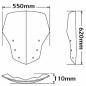 Preview: Windshield suitable for BMW K1200 GT (2006-) & K1300 GT - Height 620mm