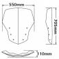 Preview: Windschild passend für BMW K1200 GT (2006-) & K1300 GT - Höhe 705mm