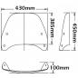 Preview: Windshield suitable for BMW R1150 R Rockster - Height 385mm