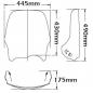 Preview: Windschild passend für BMW R1150 GS - Höhe 430mm