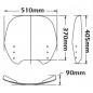 Preview: Windschild passend für BMW R850 RT, R1100 RT & R1150 RT - Höhe 370mm