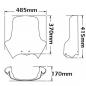 Preview: Pare-brise convient à BMW R1200 GS - Hauteur 370mm