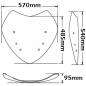 Preview: Windschild passend für BMW R1200 RT (2005-2009) - Höhe 485mm