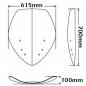 Preview: Windschild passend für BMW R1200 RT (2005-2009) - Höhe 700mm