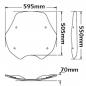 Preview: Windschild passend für BMW R850 R (-08/2002) & R1100 R - Höhe 505mm