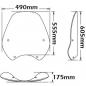 Preview: Windschild passend für BMW R850 R (-08/2002) & R1100 R - Höhe 555mm