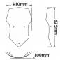 Preview: Windschild passend für Ducati Multistrada (2010-2013) - Höhe 625mm