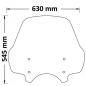 Preview: Windschild passend für Moto Guzzi Audace - Hoehe: 545mm