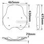Preview: Windschild passend für Moto Guzzi Bellagio - Höhe 430 mm