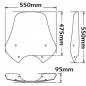 Preview: Windschild passend für Moto Guzzi Breva/Nevada 750 (2003-2004) - Höhe 475 mm
