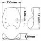 Preview: Windschild passend für Moto Guzzi Griso - Höhe 340 mm