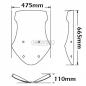 Preview: Windschild passend für Moto Guzzi Norge 850 / 1200 - Höhe 665 mm
