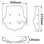 Preview: Windschild passend für Moto Guzzi Stelvio 1200 4V - Höhe 515 mm