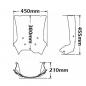 Preview: Windshield suitable for BMW F650 GS (2008-) & F800 GS (-07/2012) -Attachment on original upper bar - Height 380mm
