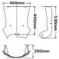 Preview: Windshield suitable for BMW F700 GS incl. upper bar - Height 445mm