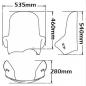 Preview: Windschild »Full Protection« passend für BMW R1150 GS - Höhe 460mm
