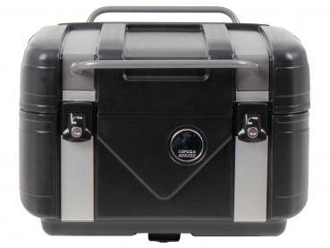 Gobi Topcase Black Edition - schwarz mit silbernen Inlays