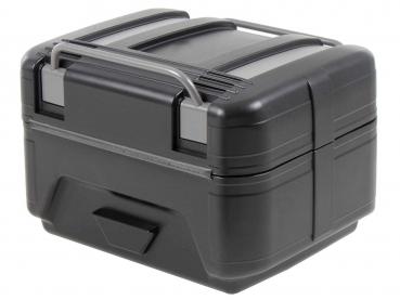 Gobi Topcase Black Edition - schwarz mit silbernen Inlays