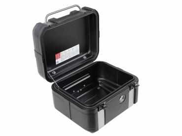 Preview: Gobi Topcase Black Edition - schwarz mit silbernen Inlays