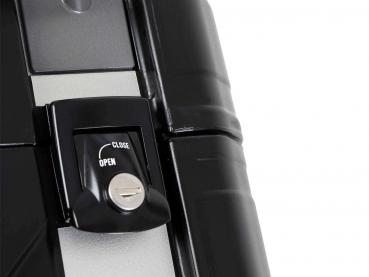 Gobi Topcase Black Edition - schwarz mit silbernen Inlays